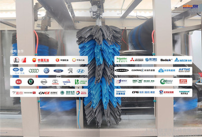 佰銳 多功能洗車機互聯(lián)網隧道洗車房大型傳送帶傳送洗車快速潔凈風干擦干免人工擦拭